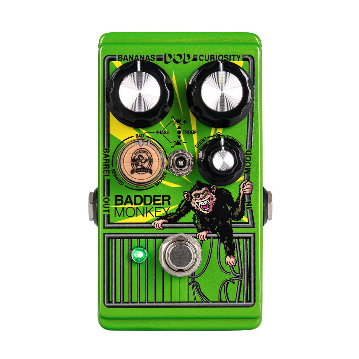 DOD Badder Monkey overdrive pedal, product shot