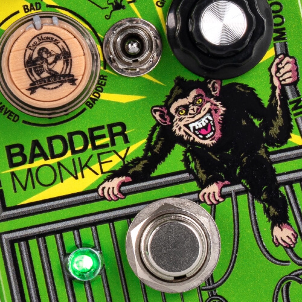 DOD Badder Monkey overdrive pedal, detail shot