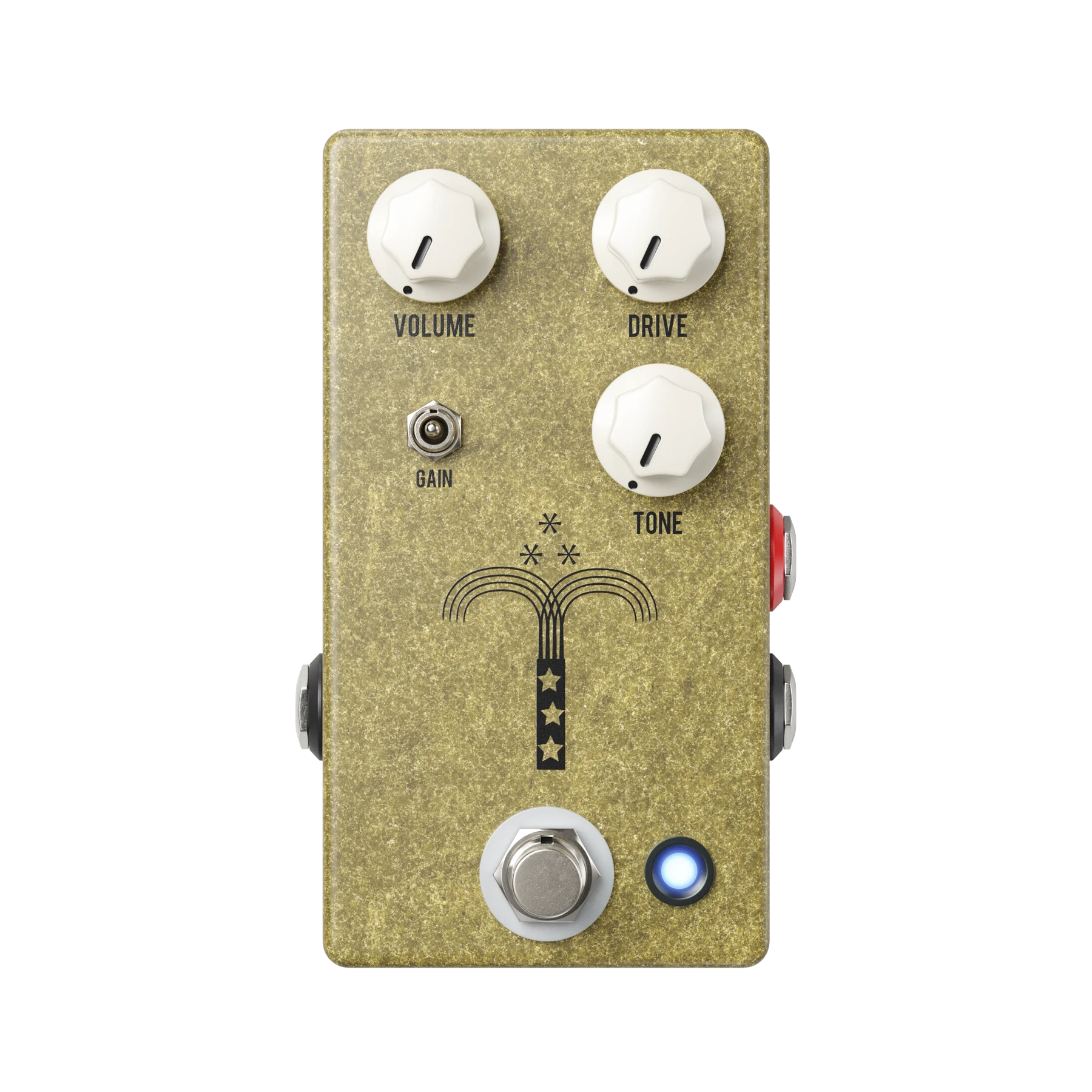 JHS Morning Glory V4 overdrive pedal seen from above